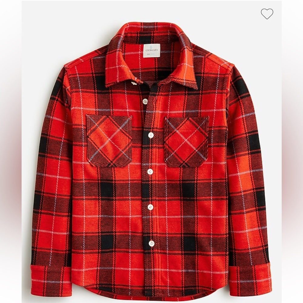 J.Crew Crewcuts Boys Flannel Shirt NWOT size 4-5